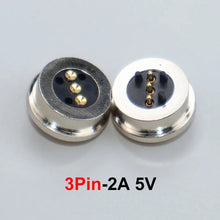 JCD 1Pair 2/3/4/5/6/Pin Male Female Waterproof Round Shape Magnet Suction Spring Pogo Pin DC Power Charging Magnetic Connector ﻿
