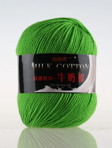 1Pc 50g Milk Cotton Knitting Yarn Crochet Yarn Hand Knitted Line DIY Knit Sweater Scarf Hat sock blanket amigurumi threads 120M
