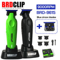 BRDCLIP BRD9615 9000PRM Professional Men's Hair Trimmer Barber Finish Electric Clipper DLC Blue Blade Hair Cutting Machine