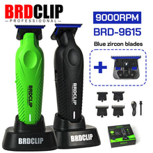 BRDCLIP BRD9615 9000PRM Professional Men's Hair Trimmer Barber Finish Electric Clipper DLC Blue Blade Hair Cutting Machine