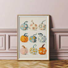 Vintage Floral Pumpkin Canvas Poster, Pink Autumn Halloween Wall Art Print - image 16