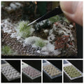 Resin Artificial Grass Tuft Multicolor Simulation Model Miniature Snowfield Grass Bushes Sand Table Scene Micro Landscape
