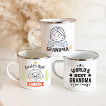 Mothers Day Gift For Grandmother  Worlds Best Grandma coffee mug Grandma drink enamel mugs Granny Grandmother Birthday Gifts