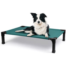 Elevated Dog Bed, Cooling Raised Pet Cot with Chew Proof Washable Breathable Mesh and Metal Frame, Portable Dog Cot Bed