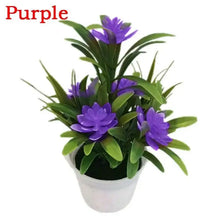 Artificial Lotus Flower in Pot, Plastic Fake Plant for Home and Office Decor - image 11
