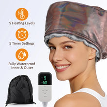 Hair Steamer for Deep Conditioning 9-Level Thermal Heat Cap Home Electric Portable Nourish Hair Mask Hat Thickened PE Bonnet