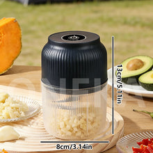 6-Blade Electric Mini Garlic Chopper USB Chili Pepper Grinder Kitchen Tool for Crushing Garlic Ginger Vegetables Baby Food Gift