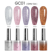 VENALISA 60 Colors TPO/HEMA FREE Glitter Gel Cat Eye Gel Nail Polish UV/LED Soak-Off Gel Polish Manicure DIY Nail Art Christmas