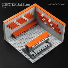 DIY assembling toys for the building block model MOC scene of the gun arsenal of military base. party favors for kids birthday
