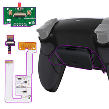 Kit de remapeo eXtremeRate RISE V4 con palancas traseras programables para controlador PS5 BDM-060, placa de actualización, carcasa trasera y botones traseros