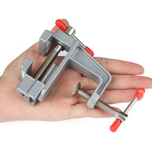 Small Mini Jewelers Hobby  Clamp On Table Flat Pliers Tool Vice Bench Vise Muliti-Funcational 3.5&quot Aluminum Miniature