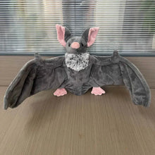 Peluche de murciélago gris de 25 cm, adorable y suave, ideal como decoración para el hogar, regalo de cumpleaños o Navidad para niños