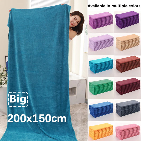 Thickened Super Large Microfiber Bath Towel-Super Absorbent And Quick-drying Multipurpose For Travel Sports Sp Bath Towel