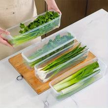 1/2/4 PCS Long Rectangular Food Storage Containers, Plastic Reusable Refrigerator Organizer Boxes Kitchen Accessories