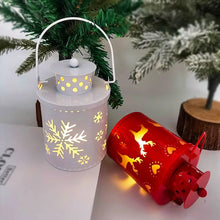Vintage Christmas Hanging Lantern with LED Light for Home and Party Decor - image 2
