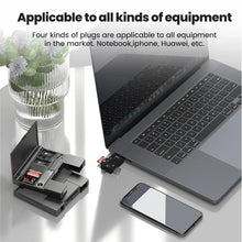 7-in-1 USB 2.0 Card Reader Storage Box with SD, TF, SIM Slots and Type-C Adapter - image 2