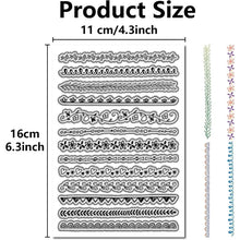 Floral Lace Border Clear Silicone Stamp for Journaling and Scrapbooking - image 11