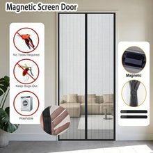 No-Drill Magnetic Mesh Door Curtain - Invisible Mosquito & Insect Proof Screen for Home Use