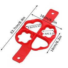 Pancake Maker Multiple Shapes 4 Holes Nonstick Silicone Baking Mold Ring Fried Egg Mold for Family Cooking DIY Daily Surprises
