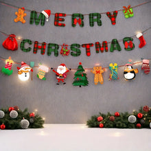 1 Set Christmas Party Decoration-Merry Christmas Banner and Holiday Background Decorations,Festive Hanging Ornaments for Home.