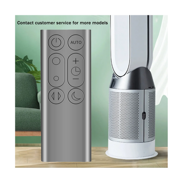 Mando a distancia de repuesto apto para purificador de aire y ventilador sin aspas DP01 DP03 TP02 TP03, color gris