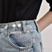 Colorful Pearl Brooch Waist Fixer Pins For Loose Jeans Dress Clothing Shiny Pearl Gem Curtain Fixing Pin Safety Beautiful Brooch