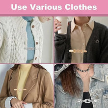Fashion Sweater Shawl Clips Vintage Cardigan Collar Clip Dress Shirt Cape Cloak Cinch Closure Brooch for Women Clothing Wearing
