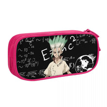 Estuche de lápices de Dr. Stone con Senku Ishigami, regalo para estudiantes, caja para bolígrafos, bolsa de lápices, estuche de gran capacidad, portalápices