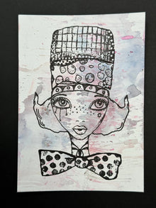 Journal Face Doodle Girl Clear Stamps DIY Scrapbook Diary Greeting Card Decoration Handmade Embossing Template Mould