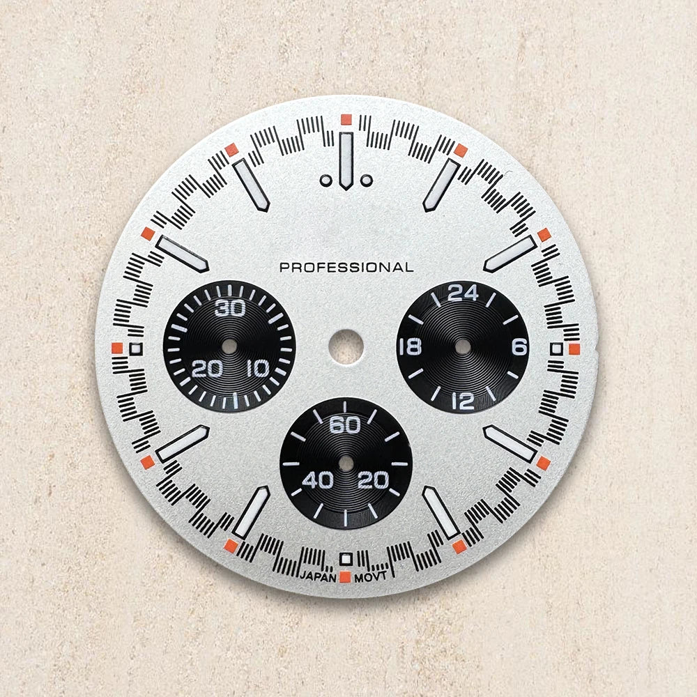 Green Luminous 32.5mm VK63 S Logo Dial For VK63 Movement Watch Modification Accessories