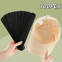 10/100Pcs Invisible Hat Sweat Absorber Stickers Liner Bands Sweatband Visor Hat Size Reducer Cap Anti-dirty Strips Pads Tape