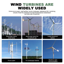 5000W 5KW Horizontal Axis Wind Turbine 24V 48V 96V Wind Generator CE Certified Free Energy Low Speed Start Off Grid for Home Use