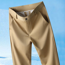 2026 Men's Spring Summer Autumn  Pants Straight Stretch Casual No Trace No Ironing Fabric Silky Cool Feeling Trousers 29-42