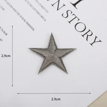 1pcs Small Star Embroidery Patches For Clothing Jeans Hat Iron on Sticker Love Appliques Stripes Garment Sewing Supplies