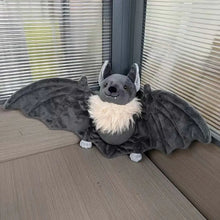 Peluche de murciélago gris de 25 cm, adorable y suave, ideal como decoración para el hogar, regalo de cumpleaños o Navidad para niños