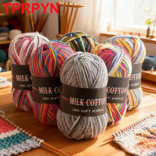 1Pc 50g Milk Cotton Knitting Yarn Crochet Yarn Hand Knitted Line DIY Knit Sweater Scarf Hat sock blanket amigurumi threads 120M