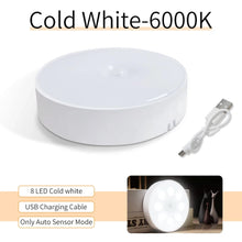 Motion Sensor Light USB Rechargeable Night Light LED Lamp for Kitchen Bedroom Stairs Hallway Cabinet Closet Wardrobe Nightlight