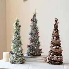 40cm Artificial Small Christmas Tree Decorative for Home Party Table Centerpiece Desktop Ornaments Gifts Home Fireplace Decor
