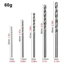 100pc Twist Drill 1-3mm Hand Electric Drill DIY Woodwork Drill Titanium Plated Natural Color Drill Bit Tool Accessories Set