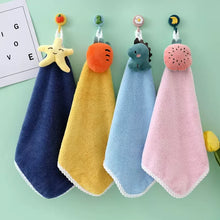 1/2 /4 Pcs Cute Hand Towels Kids Baby Microfiber Fingertip Towels Super Absorbent Hand Towels for Infant, Suitable For Bathroom