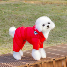 Dog Waterproof Jacket Cotton Pet Dog Coat Luxury Four Legged Dog Clothes Chihuahua French Bulldog Bichon Puppy Jumpsuit Ski Suit