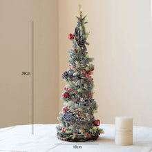 40cm Artificial Small Christmas Tree Decorative for Home Party Table Centerpiece Desktop Ornaments Gifts Home Fireplace Decor