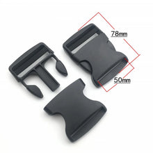 2 piezas de hebillas ajustables dobles de 20/25/32/38/50 mm, hebillas de liberación lateral de plástico, accesorios para mochilas, cinturones, bolsos y correas.