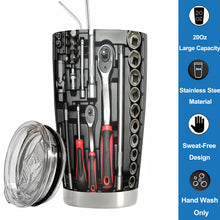 20Oz WD40 Vacuum Tumbler cup STP Engine Oil Filter Print Mug Stainless Steel DoubleWall Water Bottle with Straw and Lid Reusable