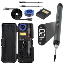 USB soldering iron mini small soldering iron set portable household type-C interface 800mAh battery Adjustable temperature