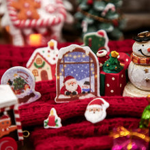 Christmas Theme Stickers Set DIY Stickers for Bedroom Living Room Room Decor Scrapbooking Journaling Cards Crafts Holiday Gift