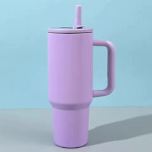 40 oz Insulated Tumbler with Handle Straw Double Wall Vacuum Leakproof Thermal Iced Travel Mug Hot Drink Coffee Cup with Lid