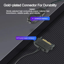 Coolcirc ARGB Controller 5V 3pin To SATA Power Supply Mini RGB Controller 3PIN Hub For Computer CPU Case Fan LED Light Radiator