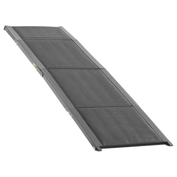 SucceBuy Dog Ramp for Cars Folding Pet Ramps for Dogs Pet Stair Ramp with Non-Slip Oxford Fabric Portable Dog Car Ramps for SUV