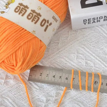 50g/Pc Chenille Yarn Matte Crocheting Doll bag Thread Handmade Crochet Knitted Material Small Ice Stripe line knit sweater hat